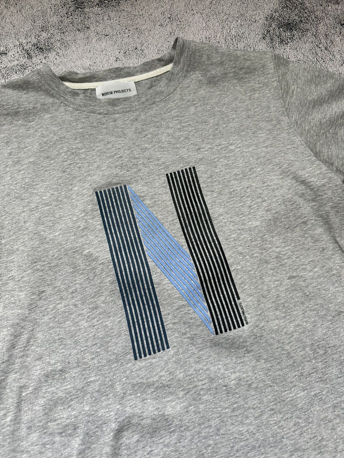 Norse Projects Norse Project Gray T-shirt Centre Logo Size US M / EU 48-50 / 2 - 4 Thumbnail