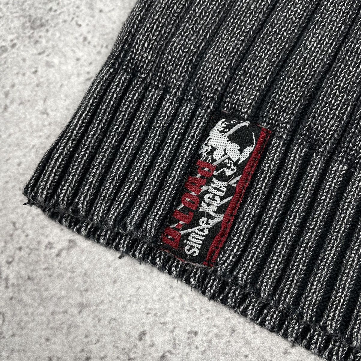 Japanese Brand Vintage Avant-Garde Faded Washed Knitted Zip Sweater Size US L / EU 52-54 / 3 - 5 Thumbnail