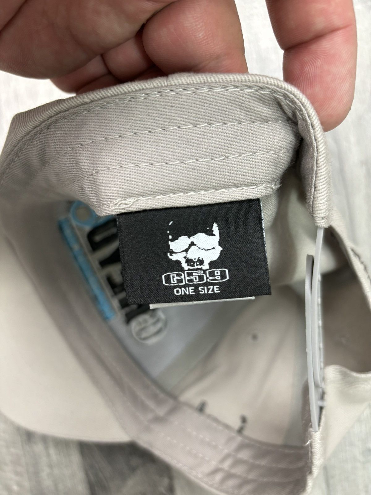Fuck The Population × G59 Records Grey Day 2024 $uicideboy$ Cream SnapBack Hat Size ONE SIZE - 4 Thumbnail