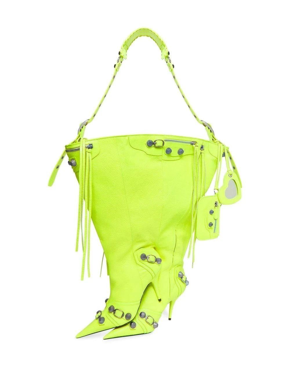 Balenciaga o1bcso1str1124 Size: OS / Le Cagole Boot Bag in Yellow Size ONE SIZE - 1 Thumbnail