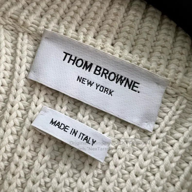 Thom Browne Thom Browne Beige Knit Jacket Size US XXL / EU 58 / 5 - 3 Thumbnail