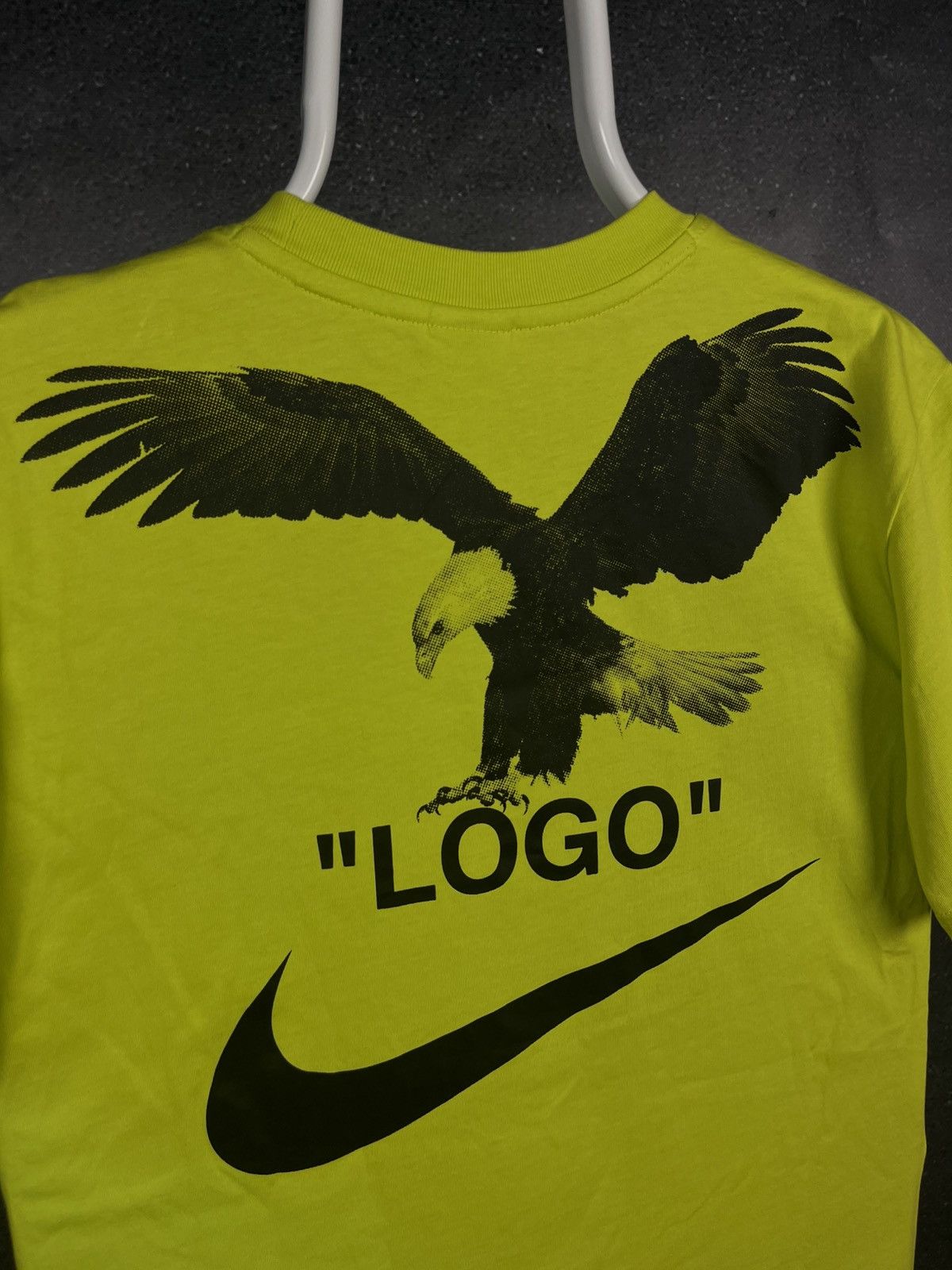 🦅Men's T-Shirt Nike Off-White Big Logo Eagle Rare Tee🦅