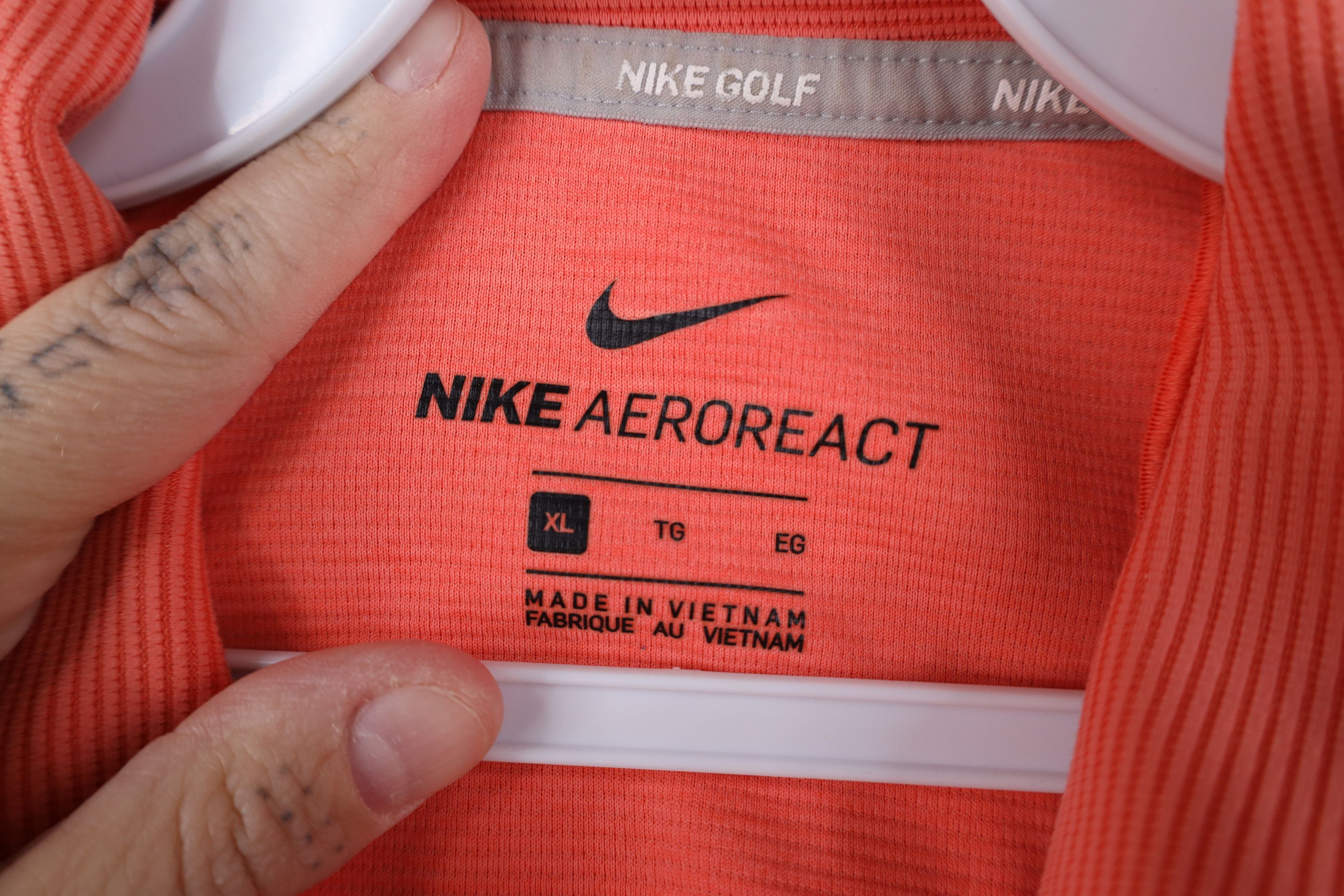 Nike Nike Golf Ribbed Short Sleeve Collared Golfing Polo Shirt Size US XL / EU 56 / 4 - 9 Thumbnail