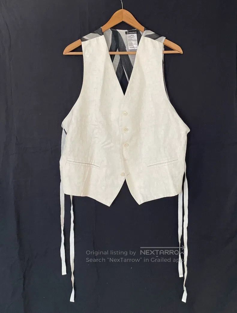 Ann Demeulemeester 42 women's jacquard backless vest