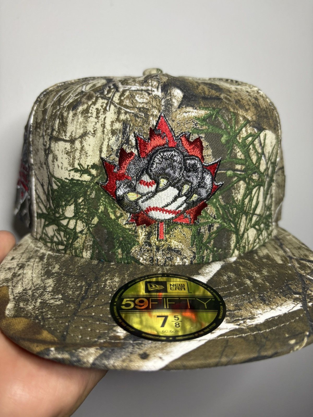 New Era Sz 7 5/8 MiLB Ottawa Lynx Fitted Real Tree Size ONE SIZE - 2 Thumbnail
