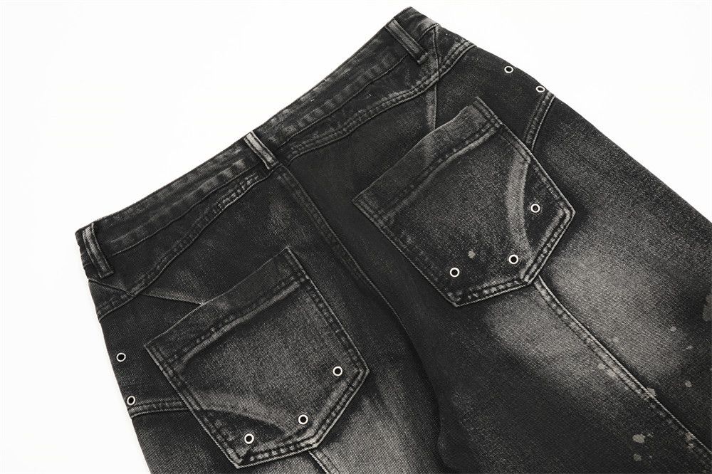 Other Splash Ink Spliced Washed Distressed Jeans Size US 32 / EU 48 - 3 Thumbnail