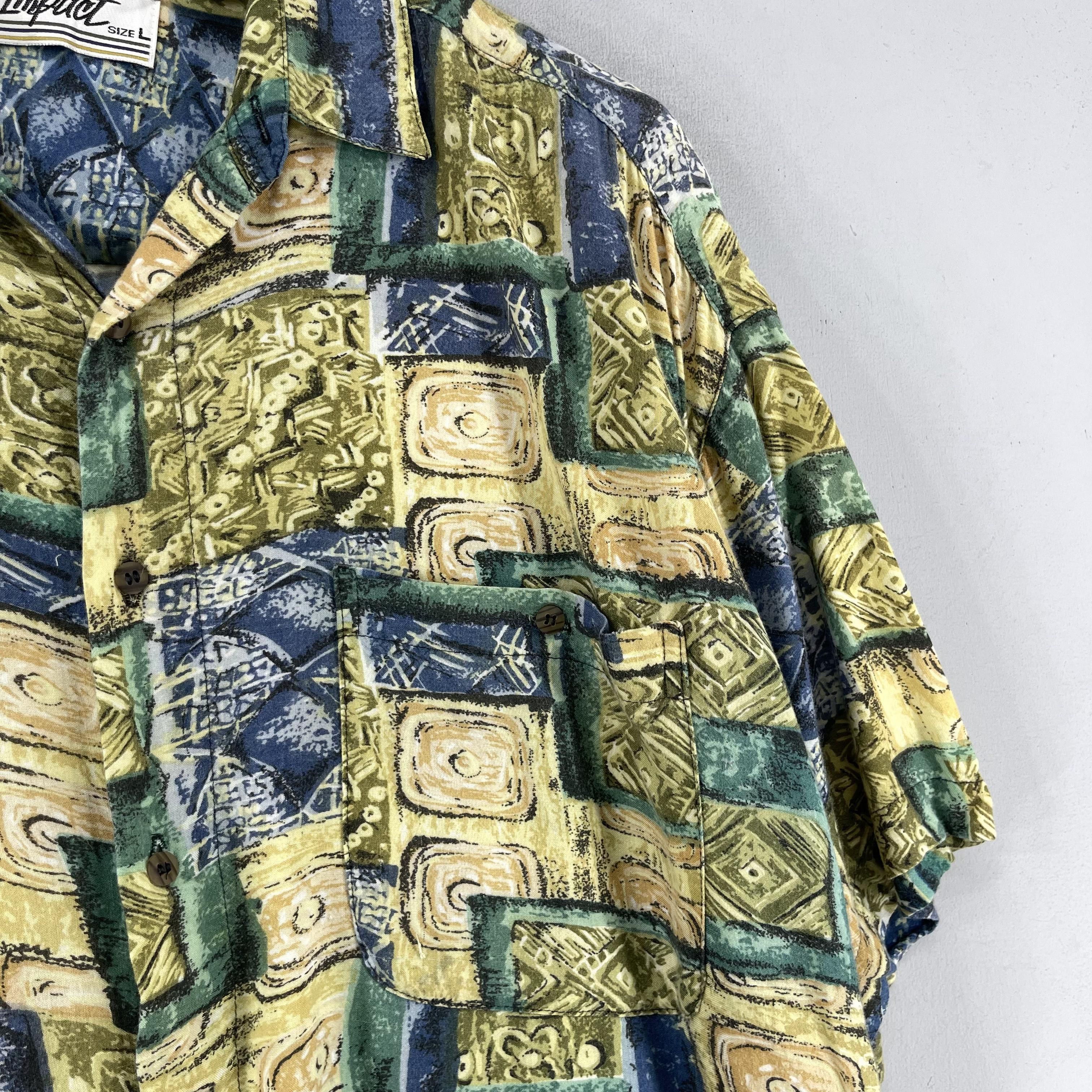 Designer × Vintage Vintage Baroque Abstract Pop Art Psychobilly Artwork Shirt Size US L / EU 52-54 / 3 - 3 Thumbnail