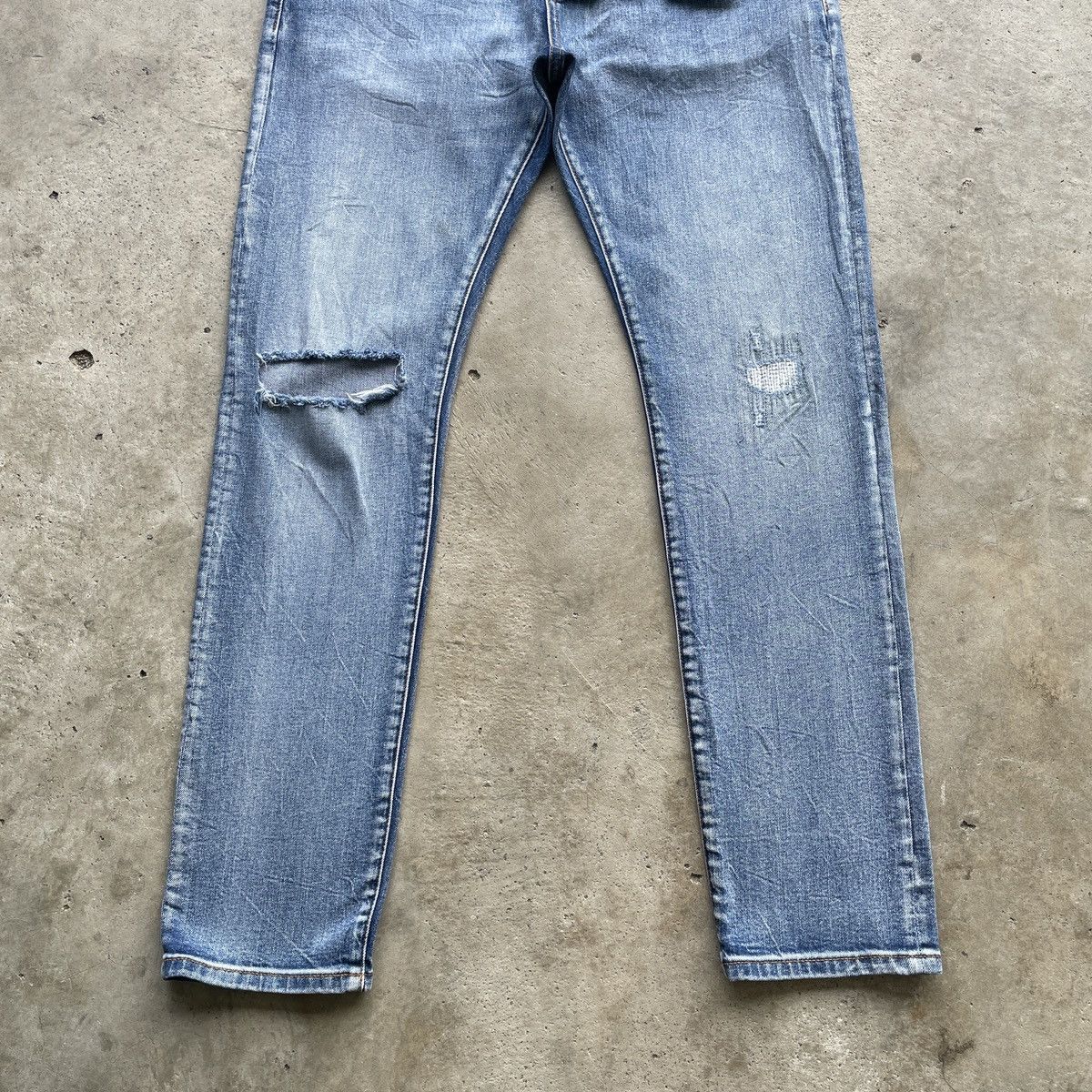 Japanese Brand Vintage Scotch&Soda Ripped Faded Distressed Jeans Pants W35 Size US 35 - 4 Thumbnail