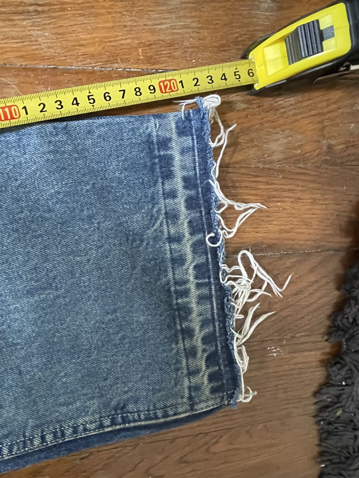 Maison Margiela Amazing very rare Maison Margiela two tone raw edge jeans Size US 33 - 12 Thumbnail