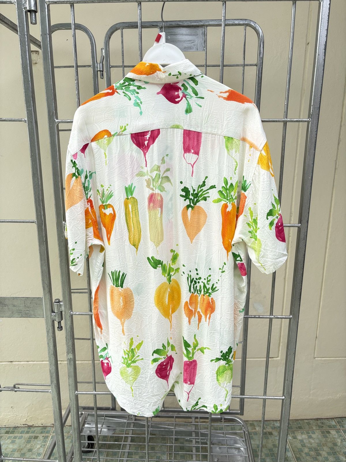 Jams World Foodart by Jams World vegetables print rayon shirt Size US XS / EU 42 / 0 - 8 Thumbnail