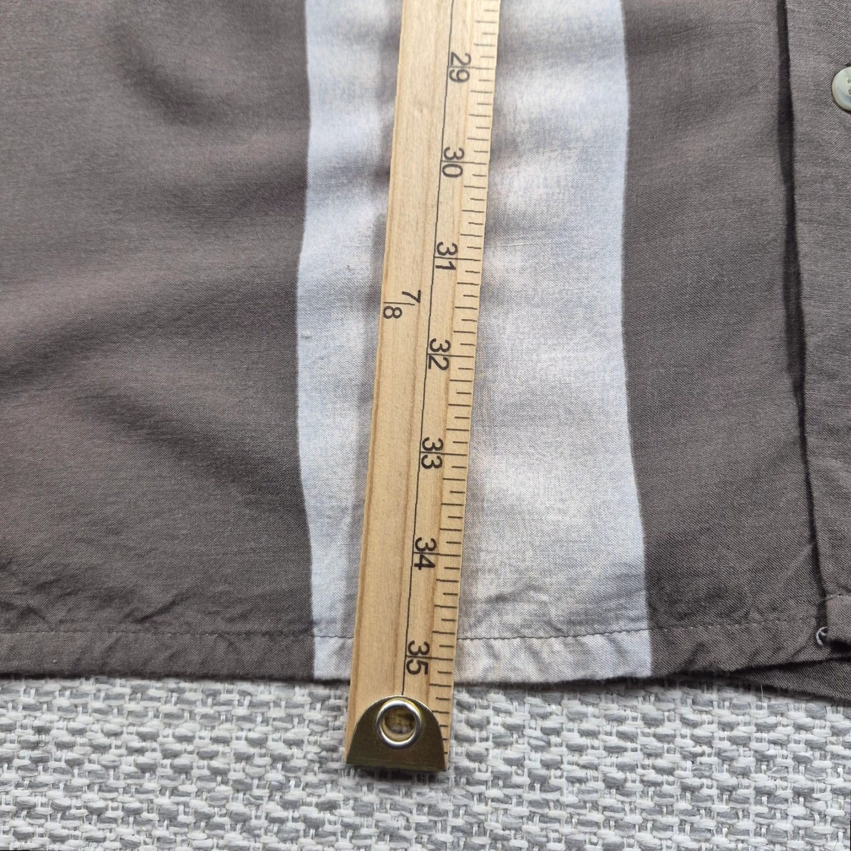 Vintage Hollis River Button Up Shirt Mens 2XLT Brown Striped Hawaiian Aloha Casual Shirt Size US XXL / EU 58 / 5 - 7 Thumbnail