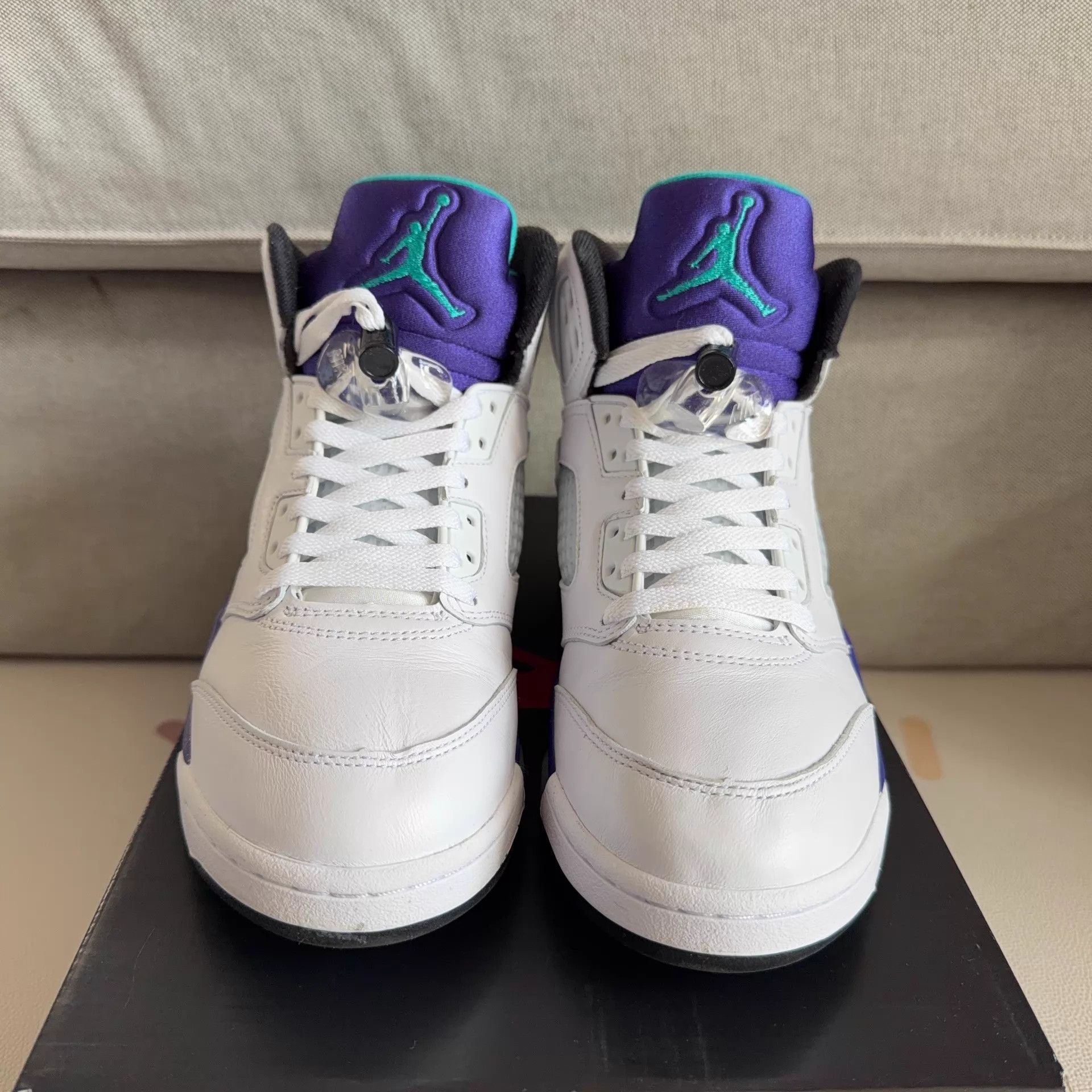 Nike Nike Air Jordan 5 White Grape EUR 41 1 wear Size US 8 / EU 41 - 2 Thumbnail