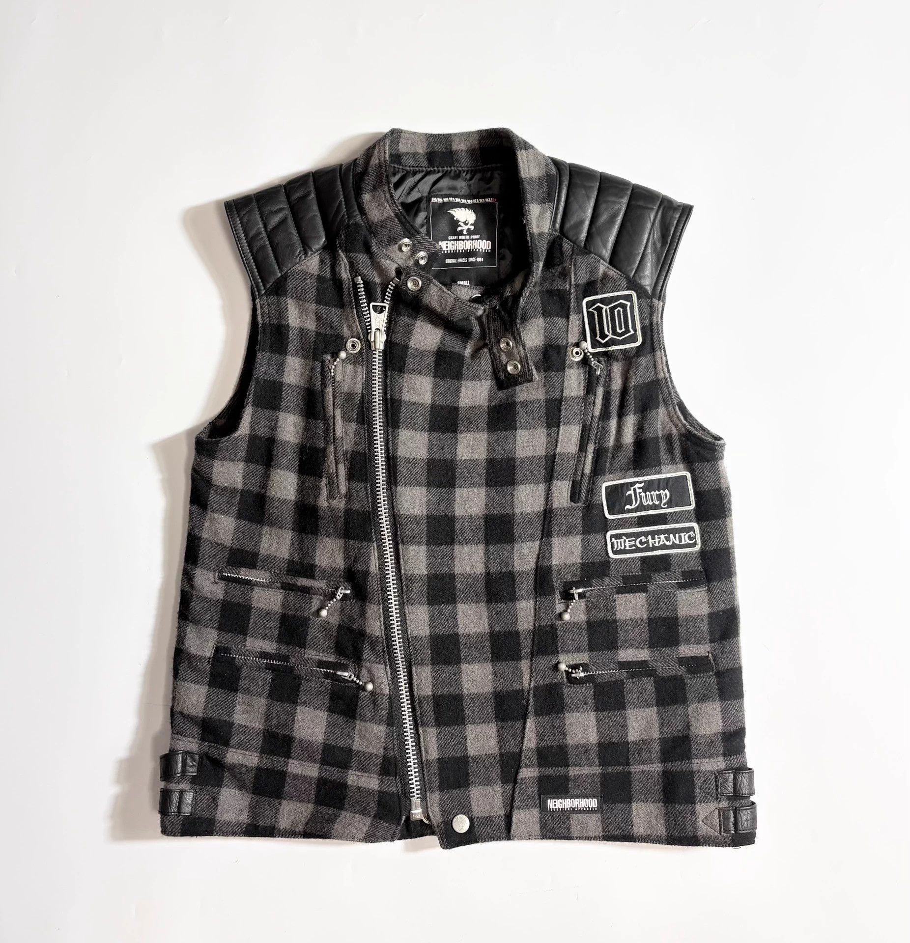 Neighborhood Neighborhood Color Blocked Biker Vest 95 New S Size US S / EU 44-46 / 1 - 1 Thumbnail