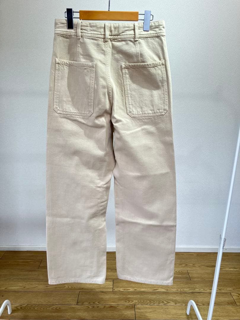 Lemaire LEMAIRE Pocket Design Denim Pants Ivory 46 Size US 29 - 5 Thumbnail