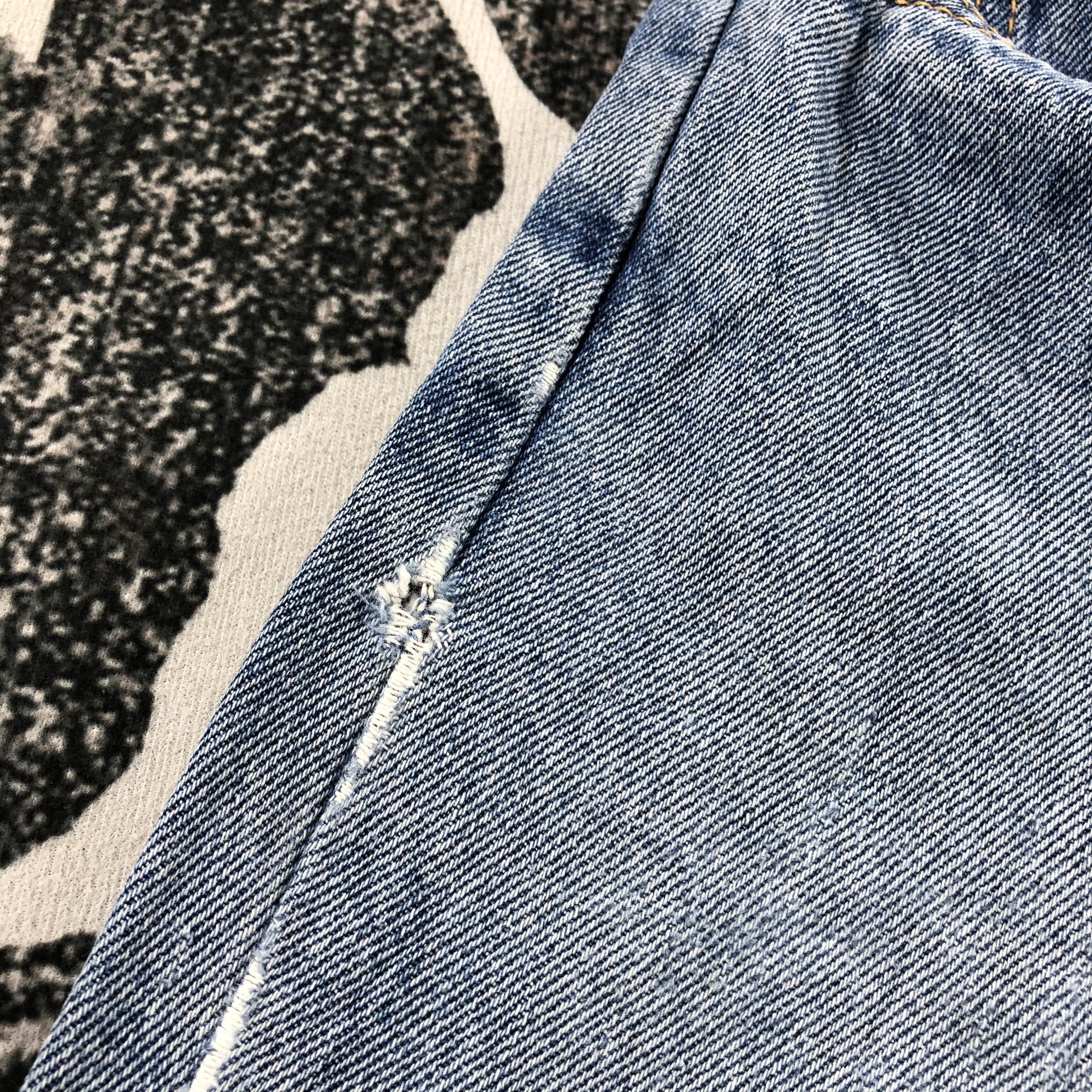 Levi's Vintage Levi's 505 Jeans Orange Tab Distress Denim KJ866 Size US 31 - 12 Thumbnail