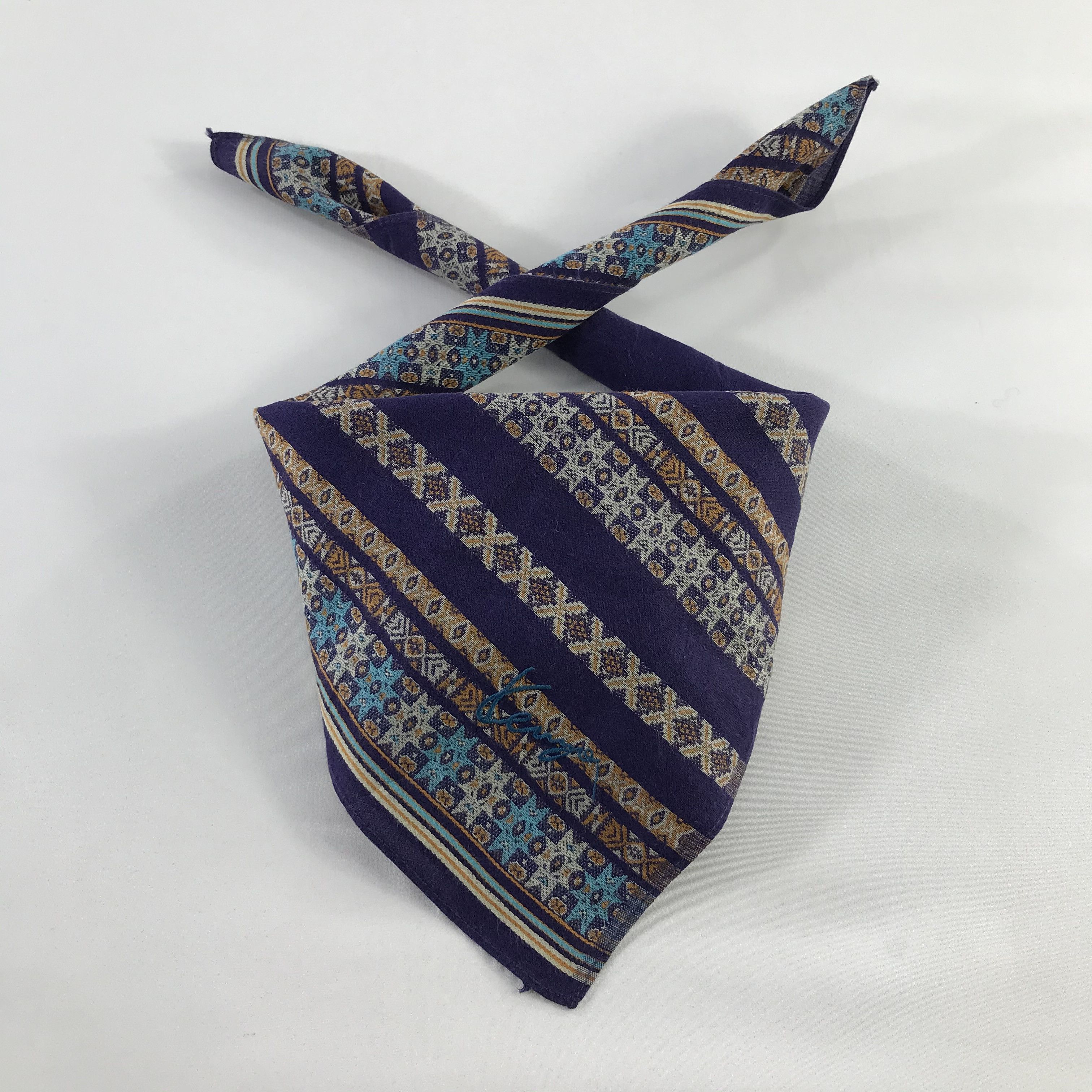 Kenzo × Vintage Kenzo Bandana / Handkerchief / Neckerchief - S742 Size ONE SIZE - 3 Thumbnail