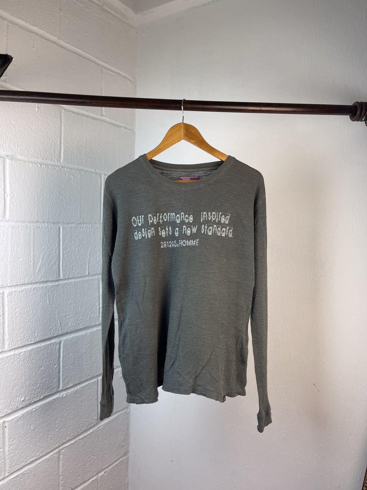 5351 POUR LES HOMMES × If Six Was Nine × Le Grande Bleu (L.G.B.) 2000s 291295 Homme Poem Waffle Long sleeve Size US L / EU 52-54 / 3 - 3 Thumbnail