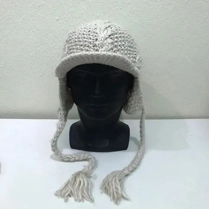 Japanese Brand Japanese Brand Vichy Knit Beanie Hat Size ONE SIZE - 3 Thumbnail
