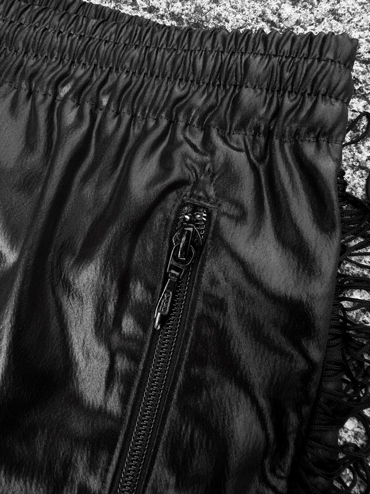 Needles Needles SS23 Black Fringe Bootcut Pants Size US 32 / EU 48 - 8 Thumbnail