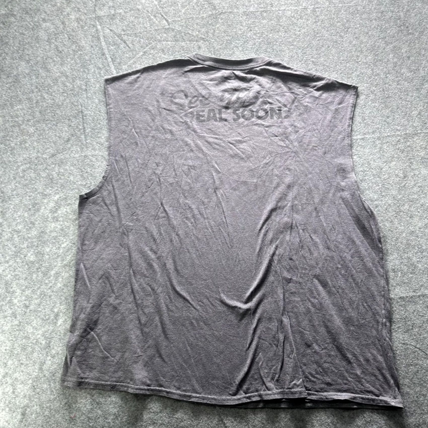 Hanes Hanes Shirt Mens 2XL Gray Mickey Mouse Disney Sleeveless Graphic Tee Disneyland Mammoth? Size US XXL / EU 58 / 5 - 7 Thumbnail
