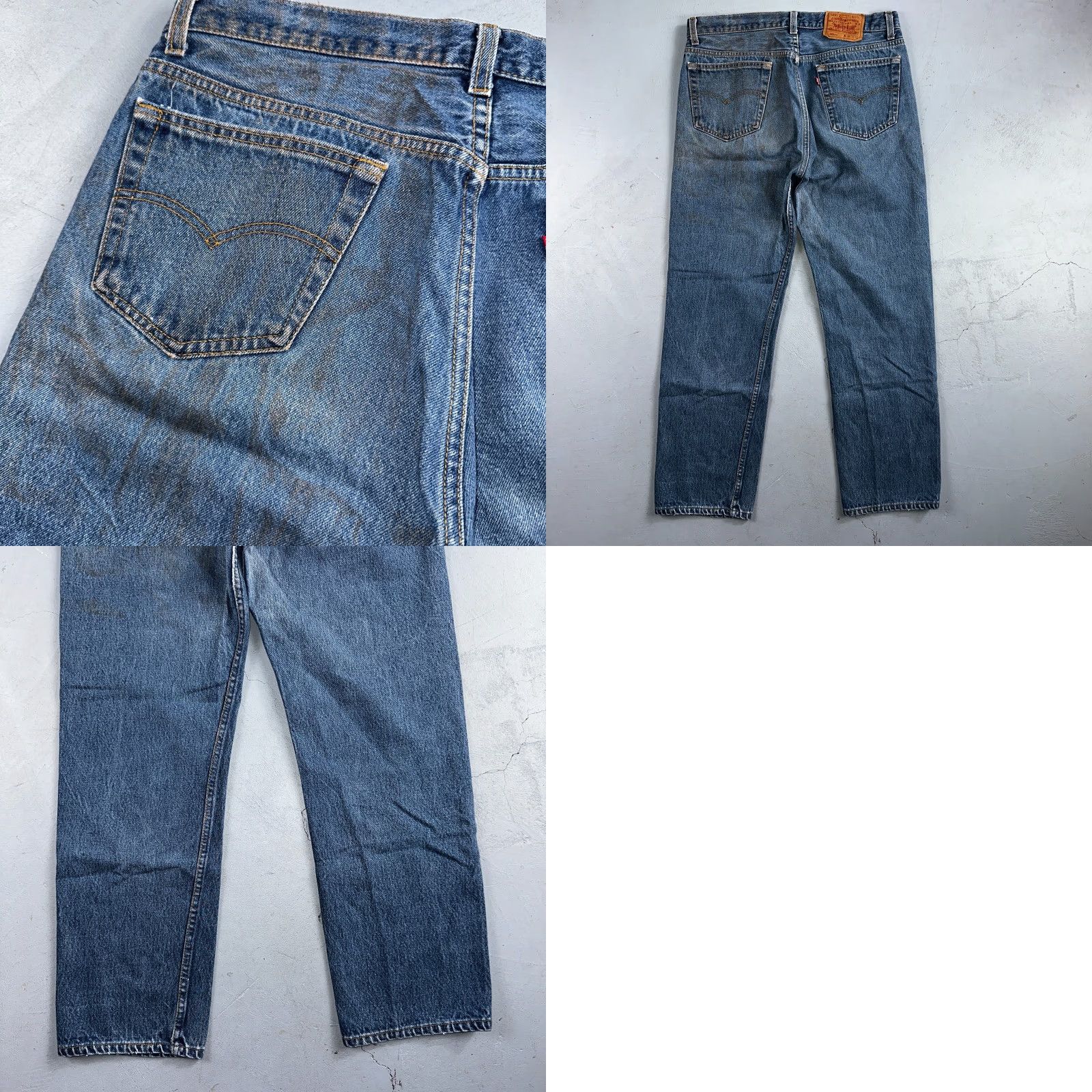 Levi's VINTAGE Levi's 501 Jeans USA 90s Straight Leg Blue Cotton Denim 36x32 Regular Mens 5-Pocket Size US 36 / EU 52 - 10 Thumbnail