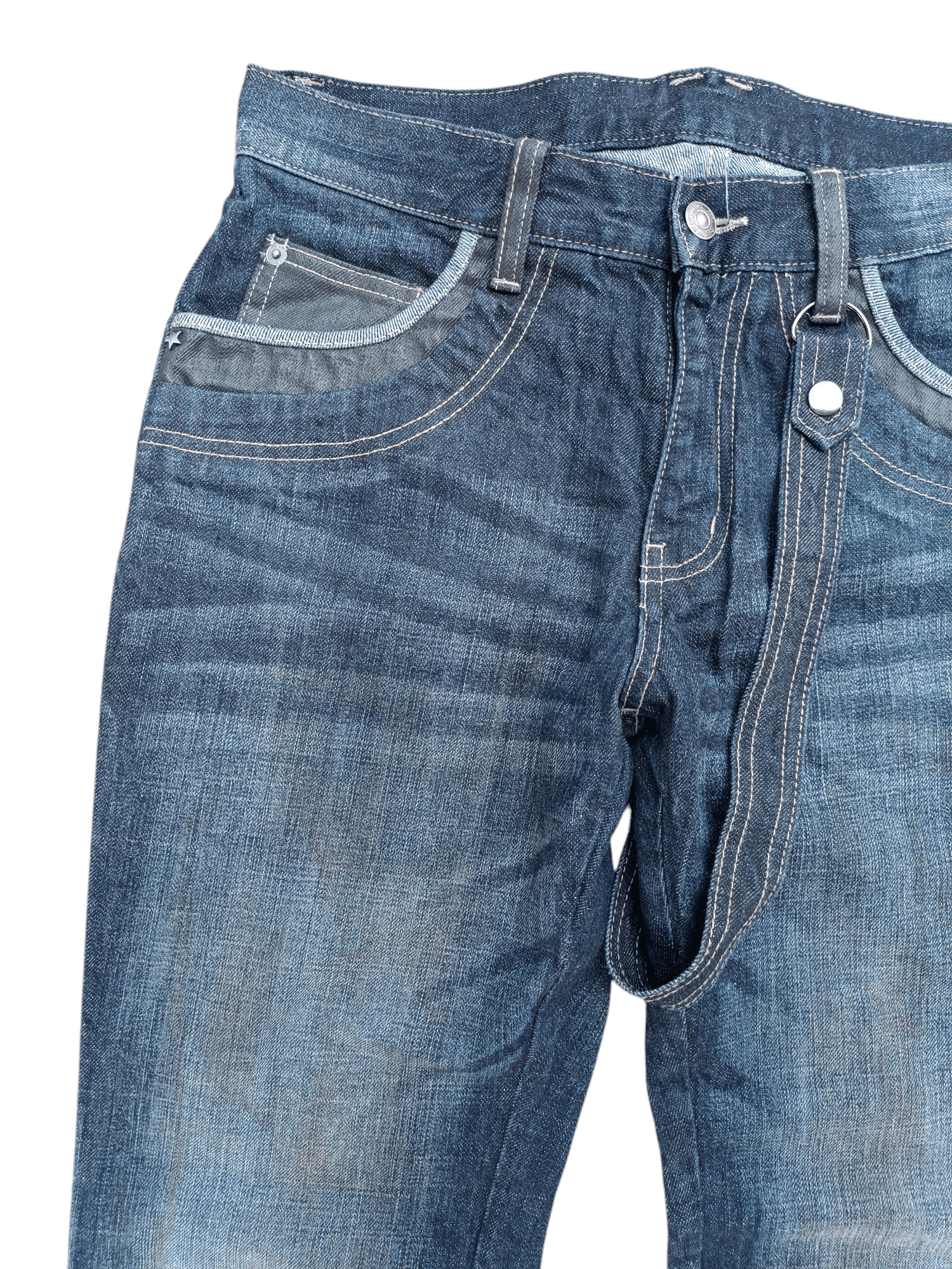 14th Addiction SICK RARE 🔥 PPFM WITH STRAP WHISKERS FADED DENIM Size US 30 / EU 46 - 5 Thumbnail