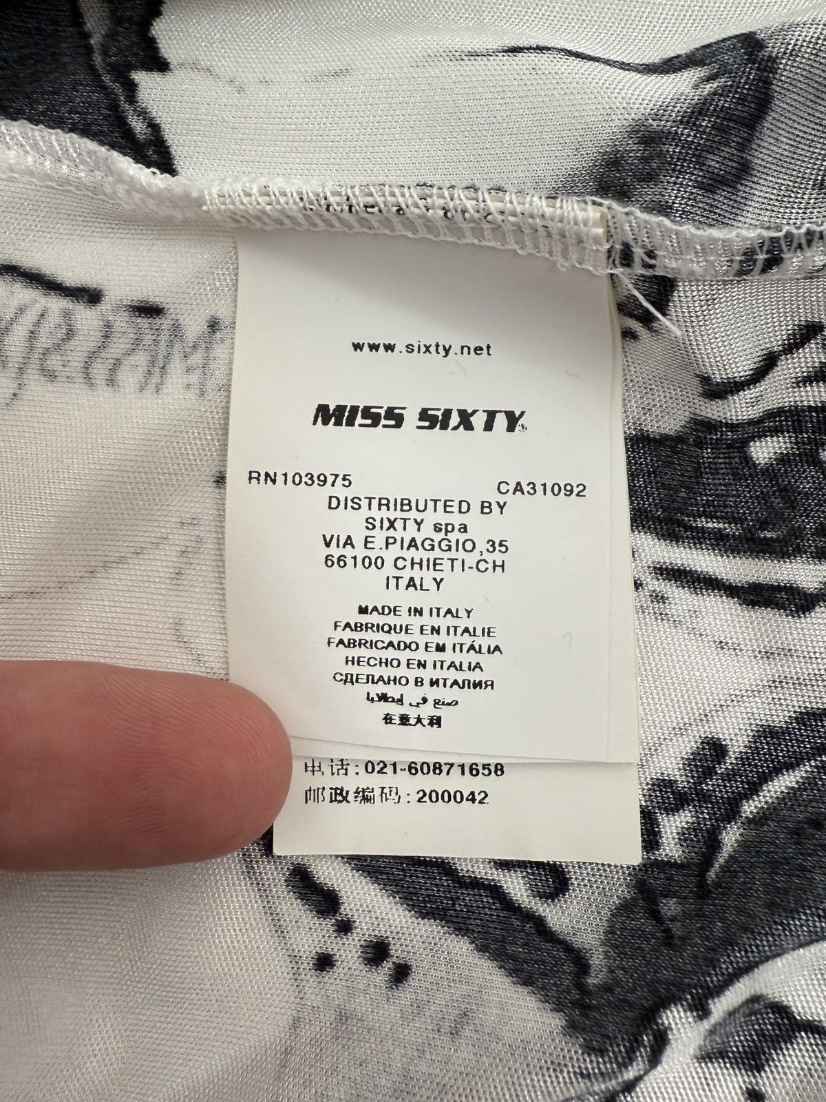 Miss Sixty Y2K Miss Sixty One Open Shoulder Floral Mini Dress M Size M / US 6-8 / IT 42-44 - 8 Thumbnail