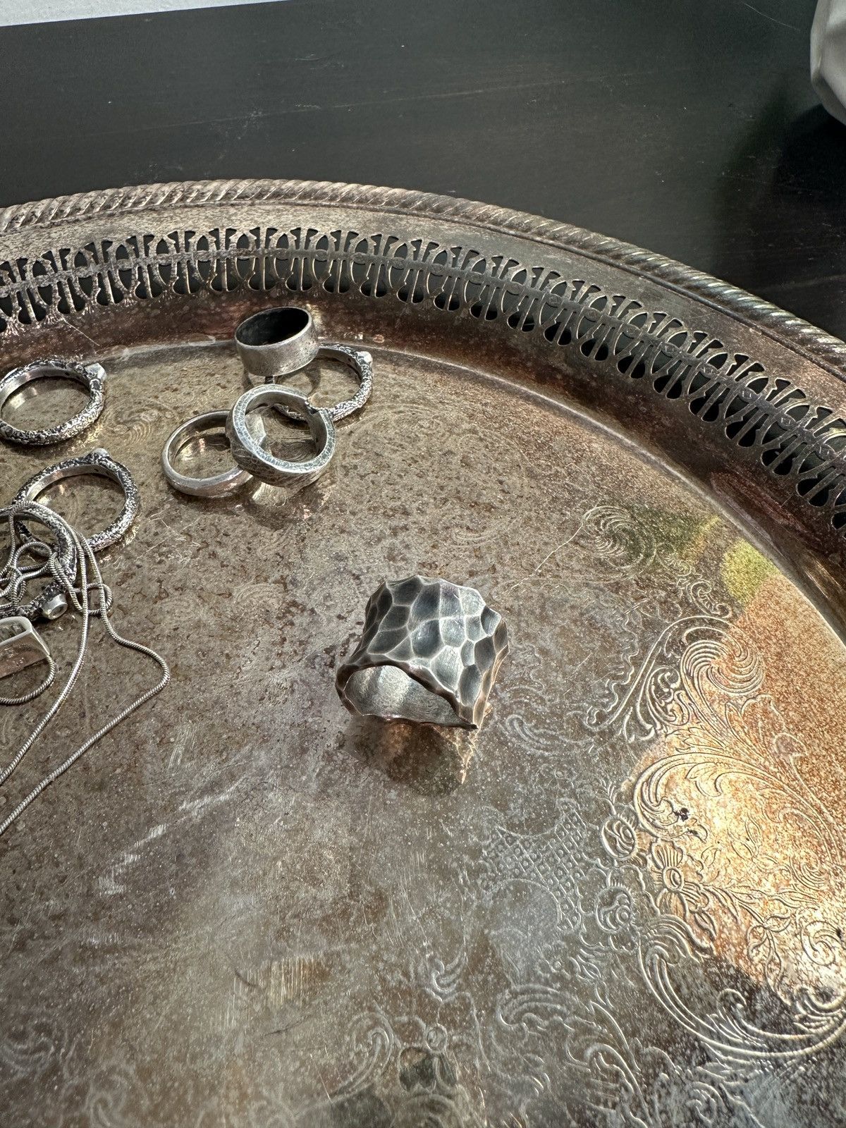 Gothmos Hammered Ring GM/0002 Size ONE SIZE - 2 Thumbnail