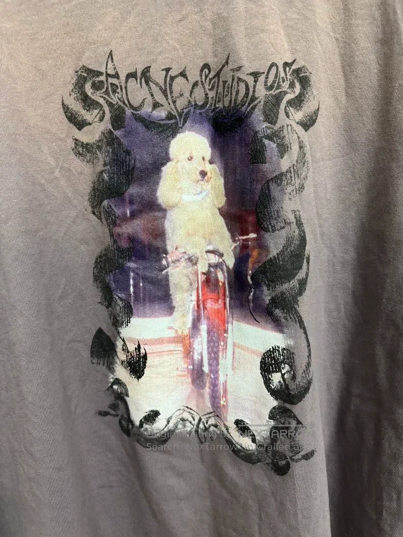 Acne Studios Acne Studios Purple Poodle Fake Two-Piece Long Sleeve Swea Size US L / EU 52-54 / 3 - 3 Thumbnail