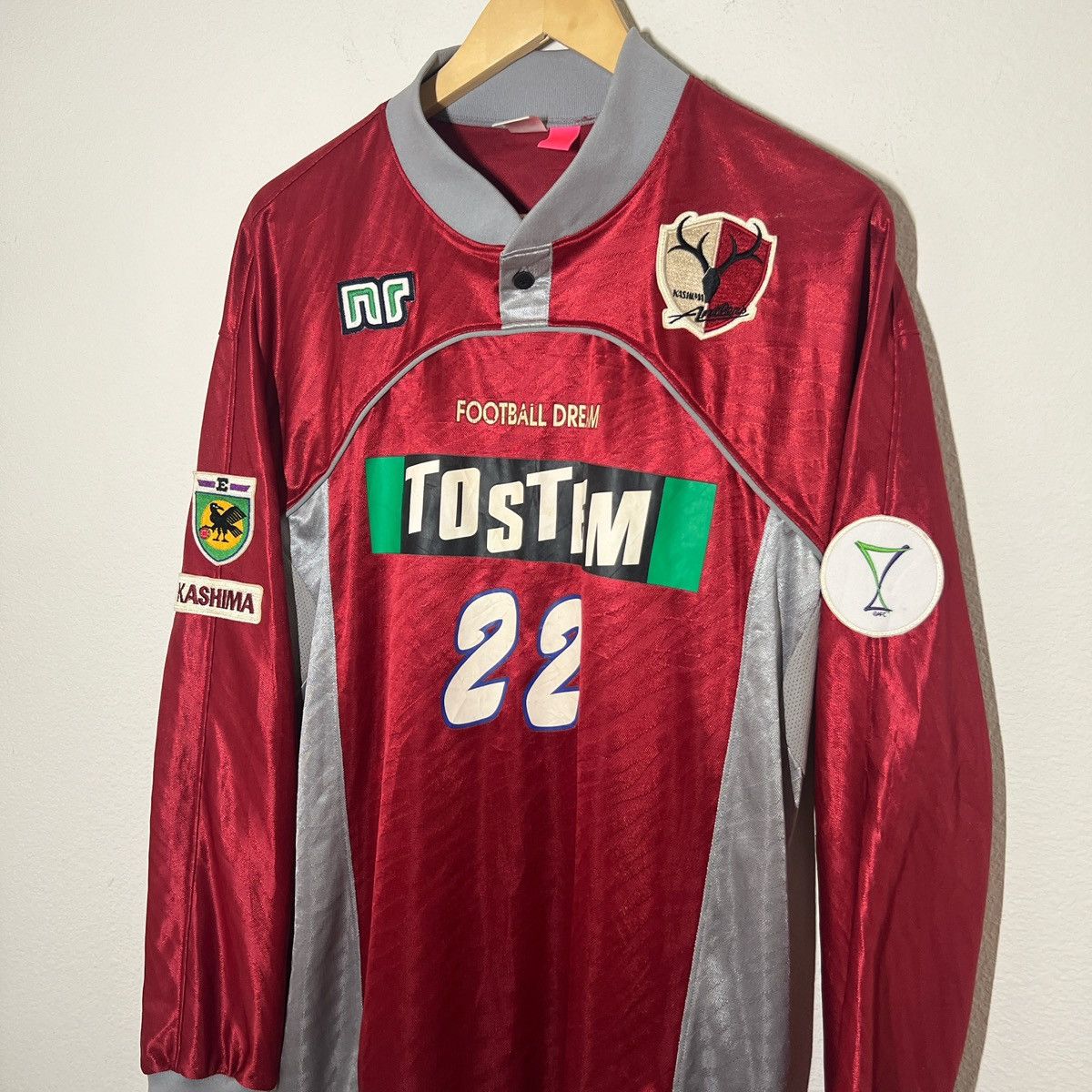 Vintage Kashima Antlers 1998-1999 Home Long Sleeve Jersey | Soccer Size US XL / EU 56 / 4 - 2 Thumbnail