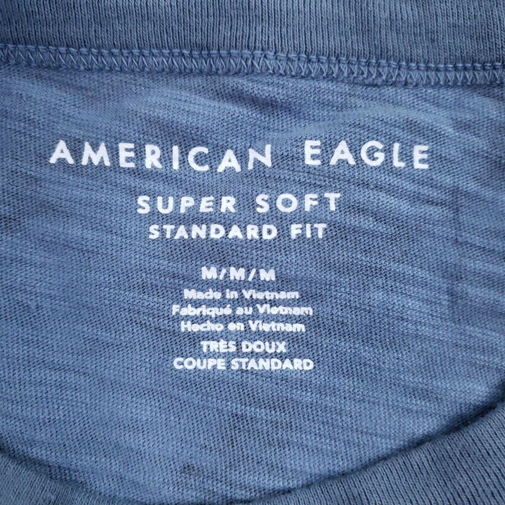 American Eagle Outfitters VINTAGE American Eagle Outfitters Shirt Mens Medium Blue Camo Camouflage Short Sleeve Crew Neck Standard Fit All Seasons Cotton T-Shirt Mens Womens? Size US M / EU 48-50 / 2 - 5 Thumbnail