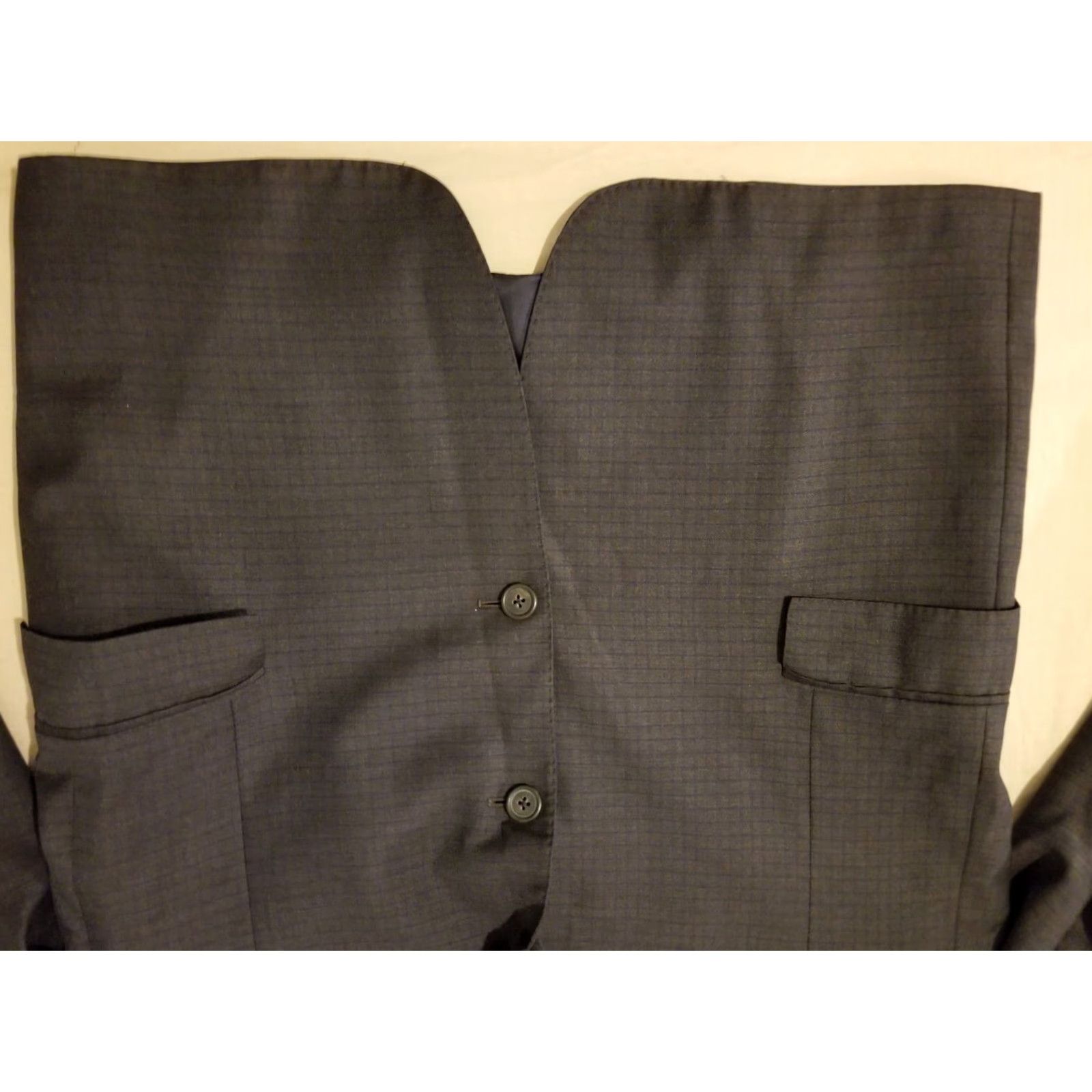 Brooks Brothers VINTAGE Brooks Brothers Wool Blazer 3-in-1 Jacket Mens 44R Black Gray Wool Blazer Brooks Brothers Mens Blazer 44R Size 44R - 7 Thumbnail