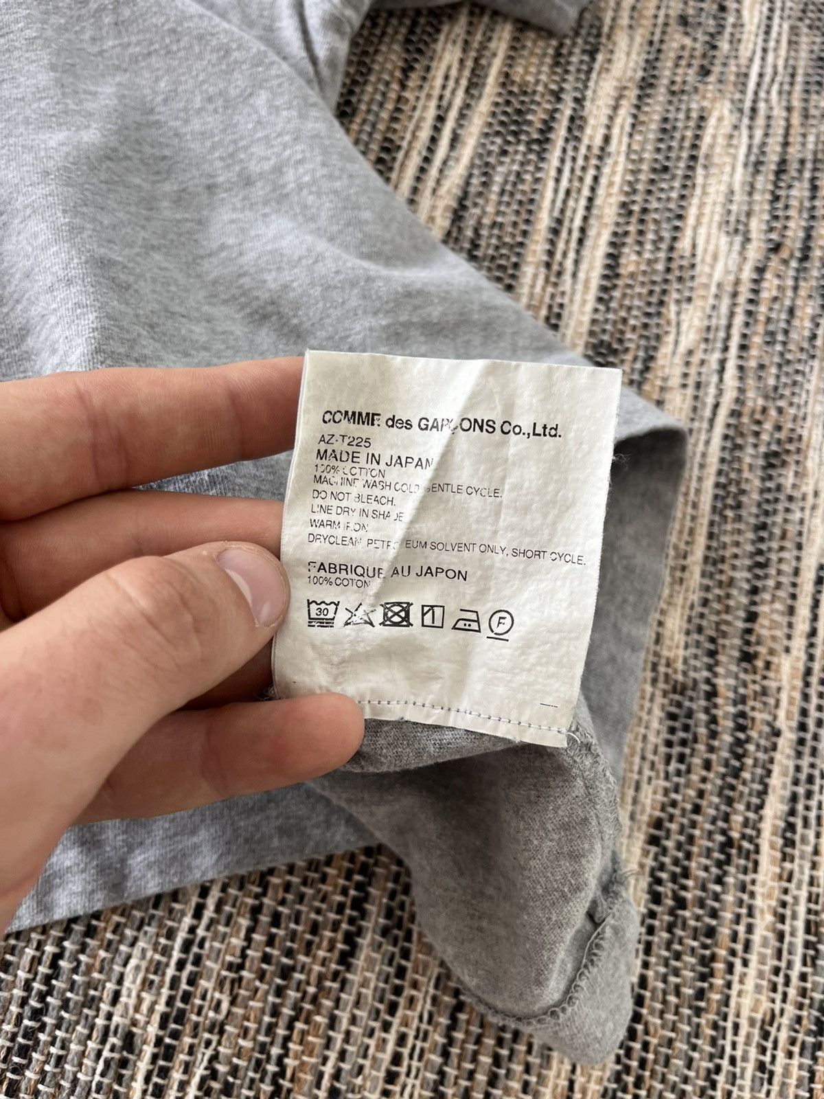 Comme des Garcons Vintage Comme des Garcons T-Shirt blank grey tee Y2K sk8 Size S / US 4 / IT 40 - 10 Thumbnail