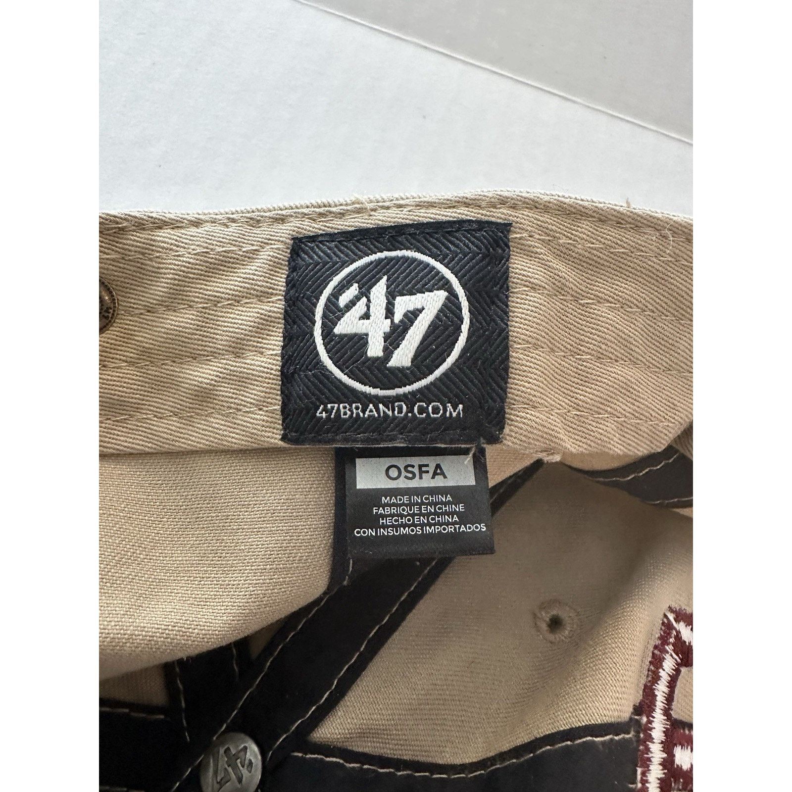 47 Brand 47 Brand Texas A&M Aggies Cap Hat Khaki OSFM Embroidered Size ONE SIZE - 12 Thumbnail