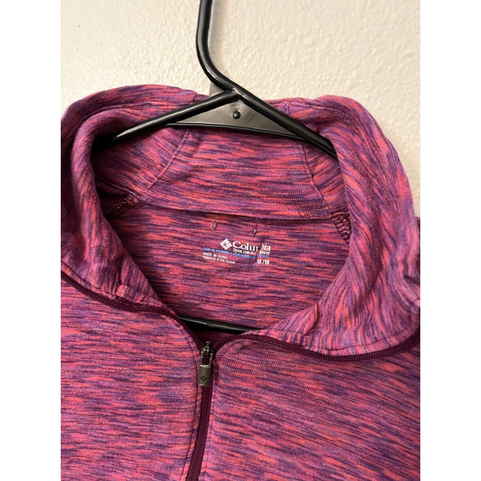 Vintage Columbia Womens Fleece 1/4 Zip Jacket Medium Pink Logo Zip Casual Jacket Womens XS-XL? Size M / US 6-8 / IT 42-44 - 2 Thumbnail