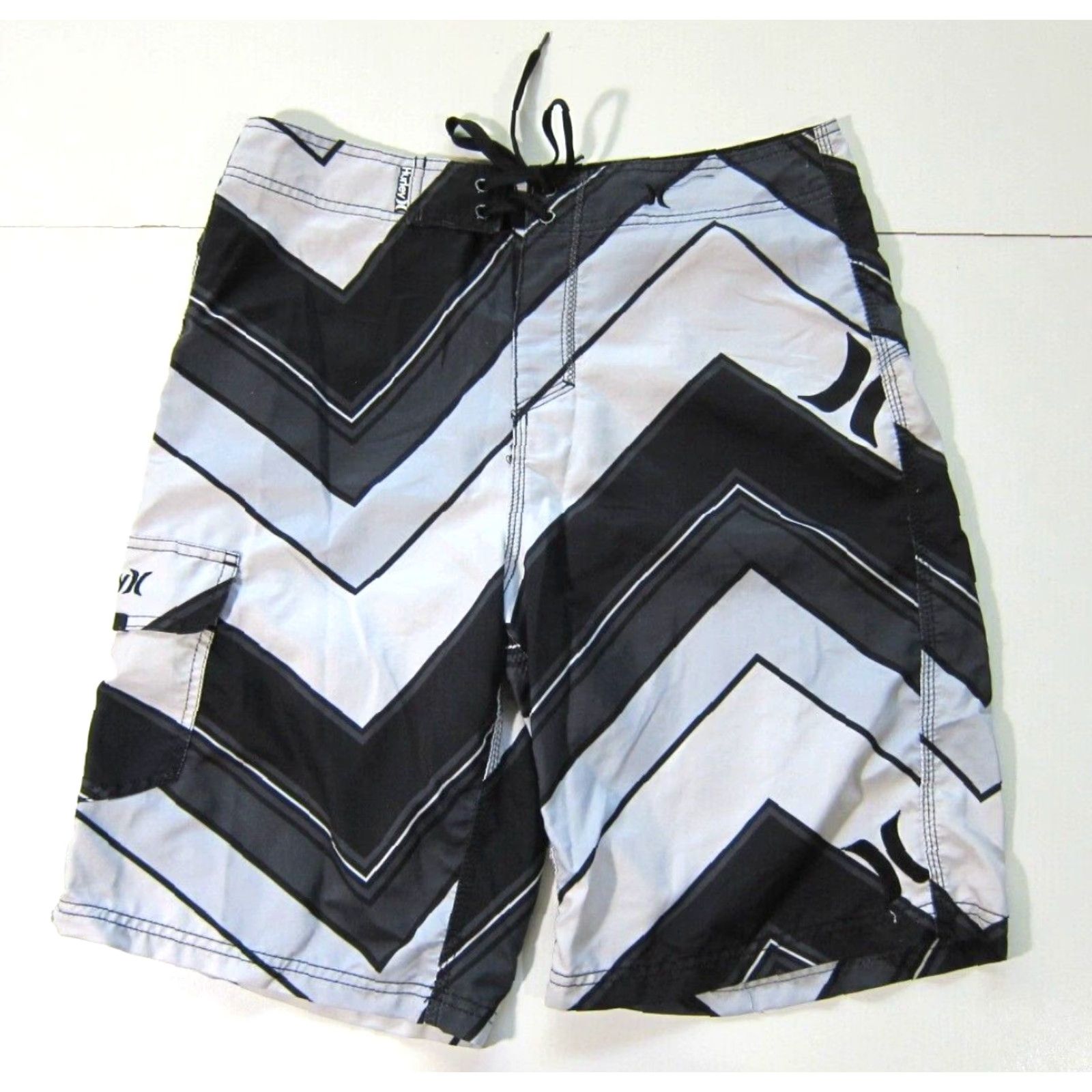 Hurley Hurley Surf Board Shorts Men Size 30 Chevron Grey Black White Beach Swim Size US 30 / EU 46 - 8 Thumbnail