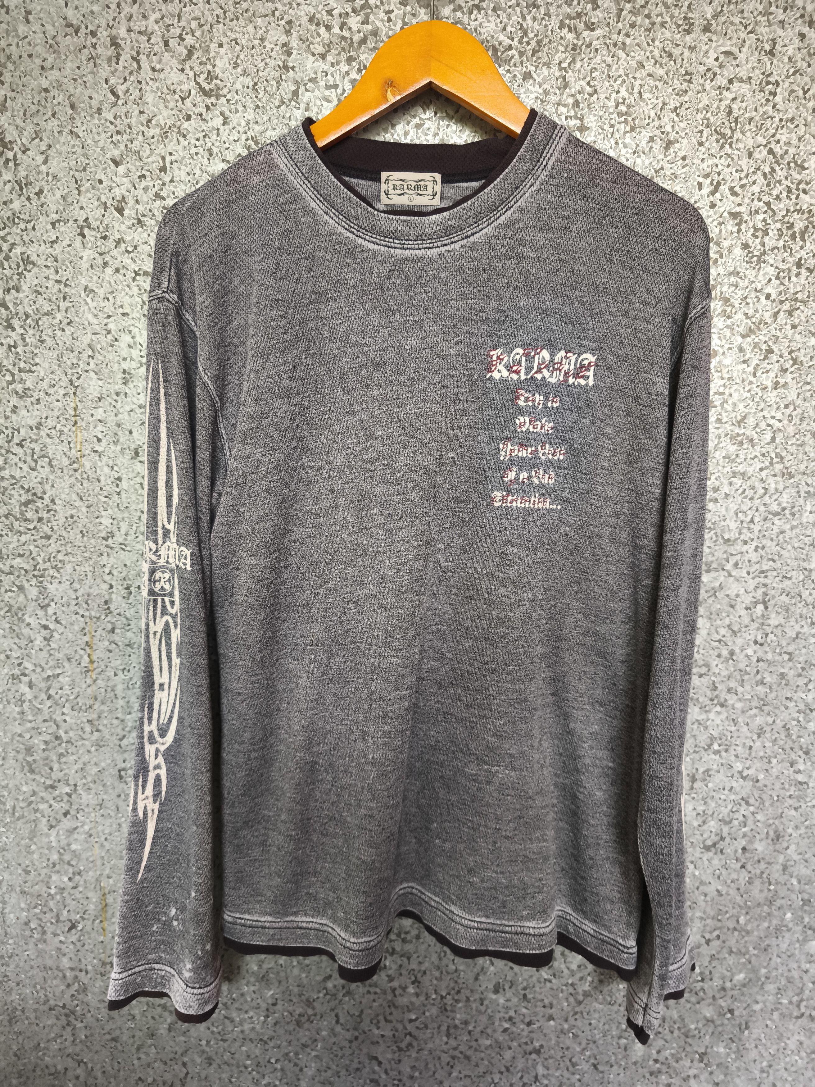 If Six Was Nine Vintage y2k Vintage Karma long sleeve Size US L / EU 52-54 / 3 - 10 Thumbnail