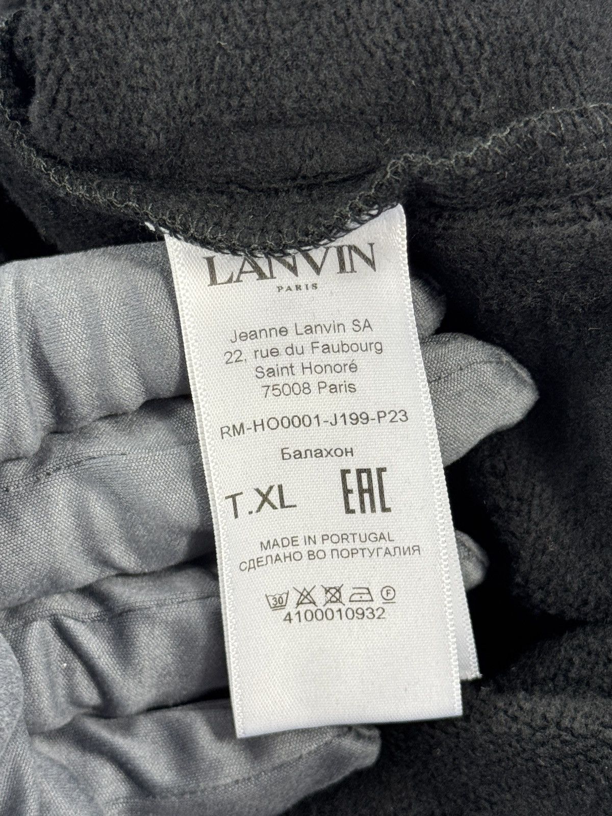 Lanvin LOGO EMBROIDERED HOODIE Size US XL / EU 56 / 4 - 5 Thumbnail