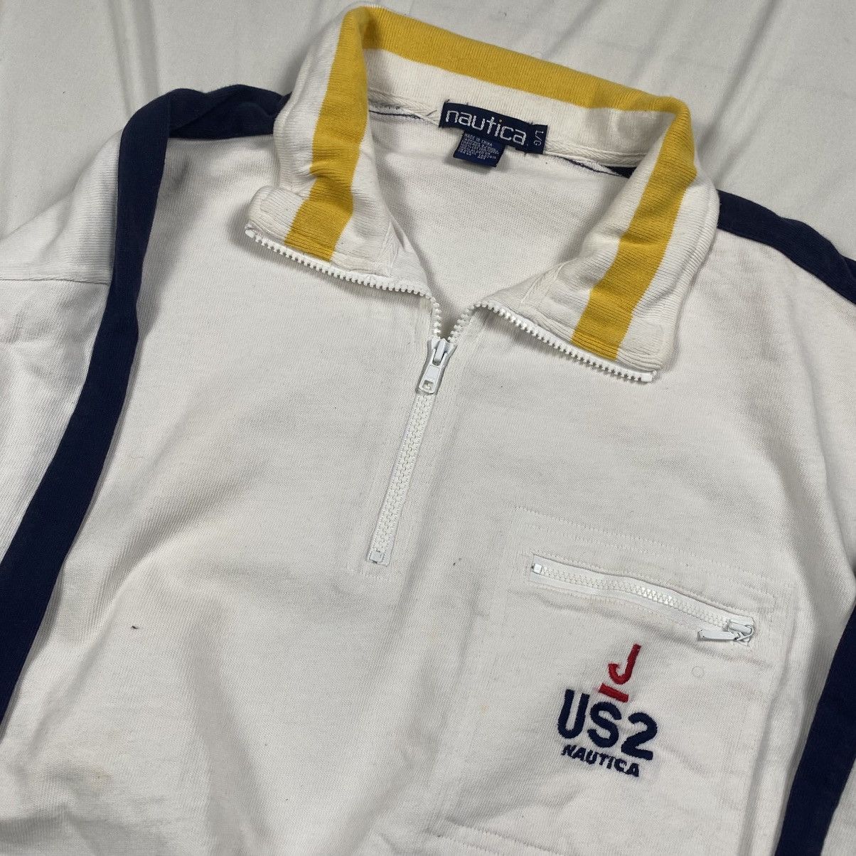 Nautica Vintage y2k Nautica US2 Quarter Zip Size US L / EU 52-54 / 3 - 6 Thumbnail