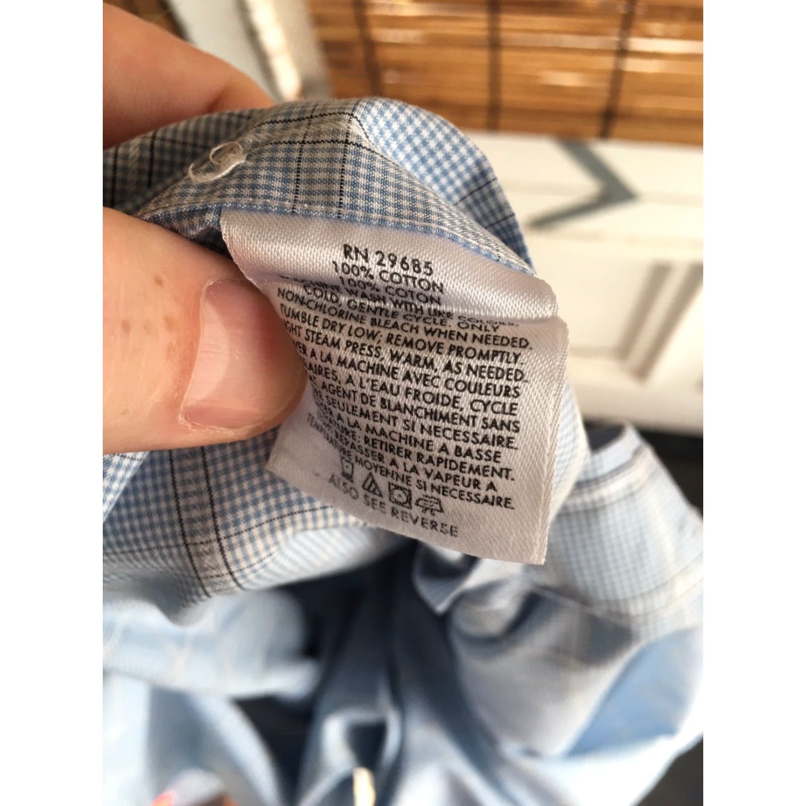 Pendleton Pendleton Mens Large L Button-Front Metro Shirt Wrinkle Resistant Blue 100% Cotton Button-Up Plaids & Checks Long Sleeve Size US L / EU 52-54 / 3 - 7 Thumbnail
