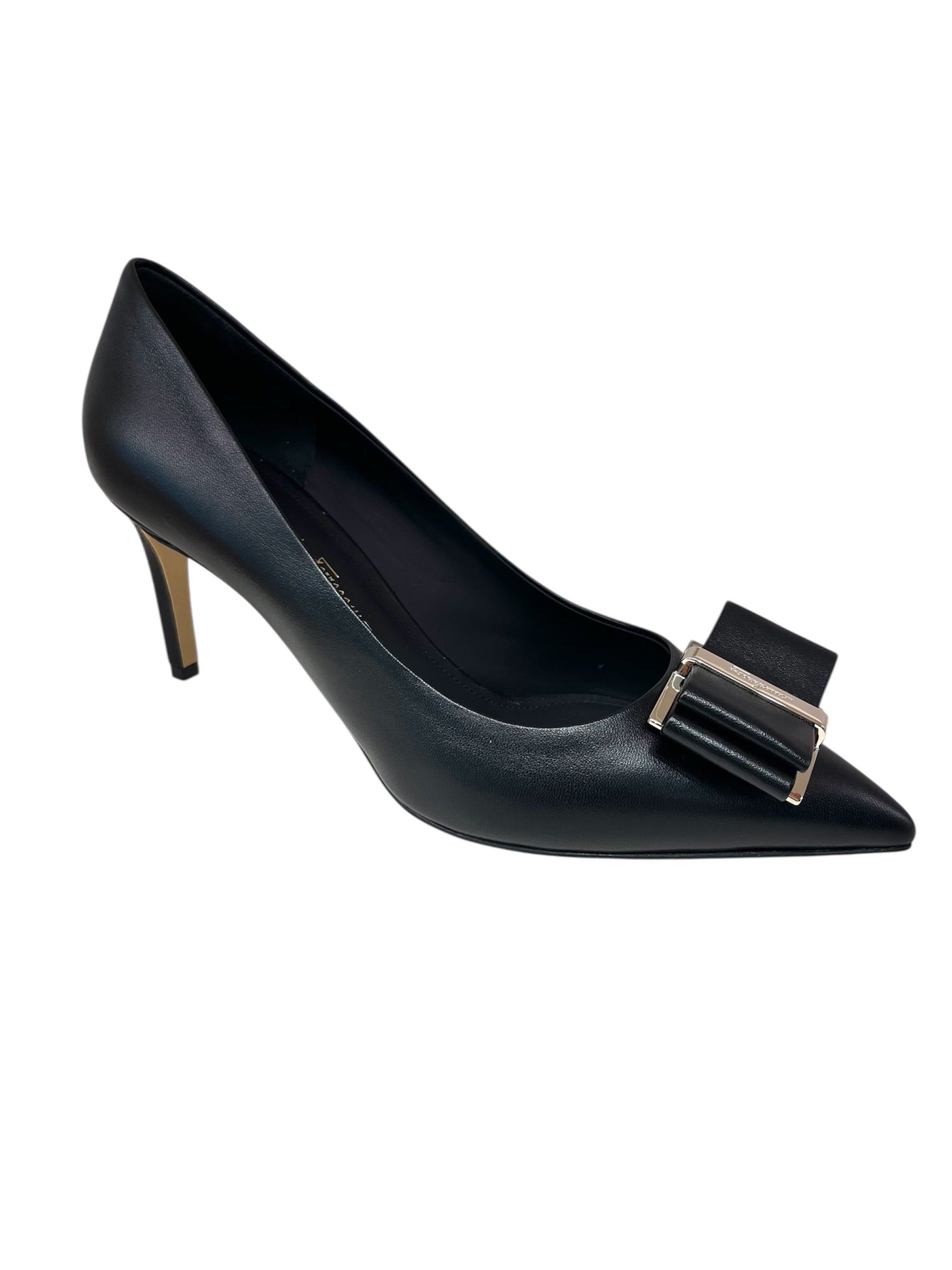 Ferragamo Bow Leather Pumps SIZE 8
