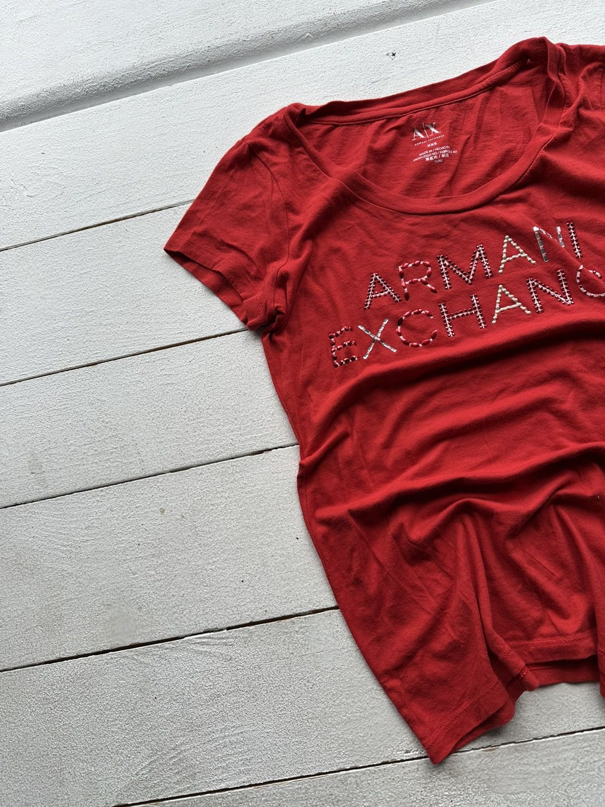 Armani × Vintage 🚨AVANT GARDE ARMANI 90s RARE longsleeve BIG LOGO Y2K LUXURY Size XXS / US 00 / IT 34 - 2 Thumbnail