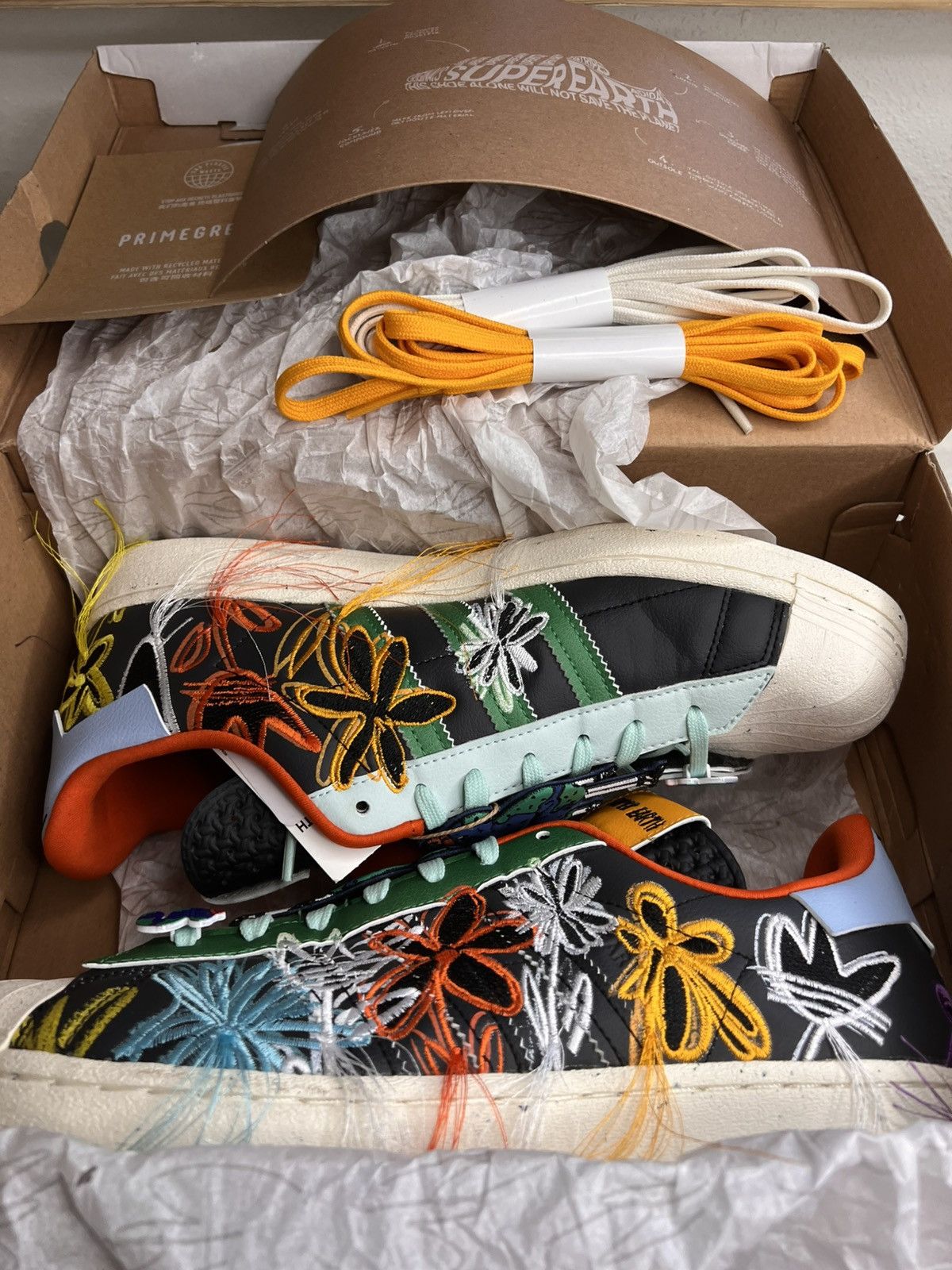 Other ADIDAS X SEAN WOTHERSPOON SUPERSTAR "Super Earth-Black" NIB Size US 10.5 / EU 43-44 - 7 Thumbnail