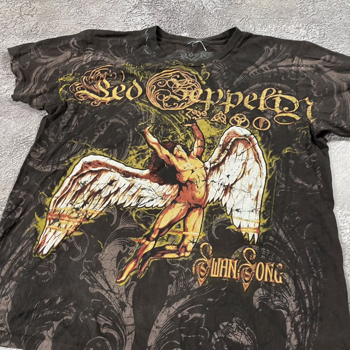 Vintage Vintage 90s Graphic Tee Faded Black Angel Wings Grunge S Size US S / EU 44-46 / 1 - 4 Thumbnail