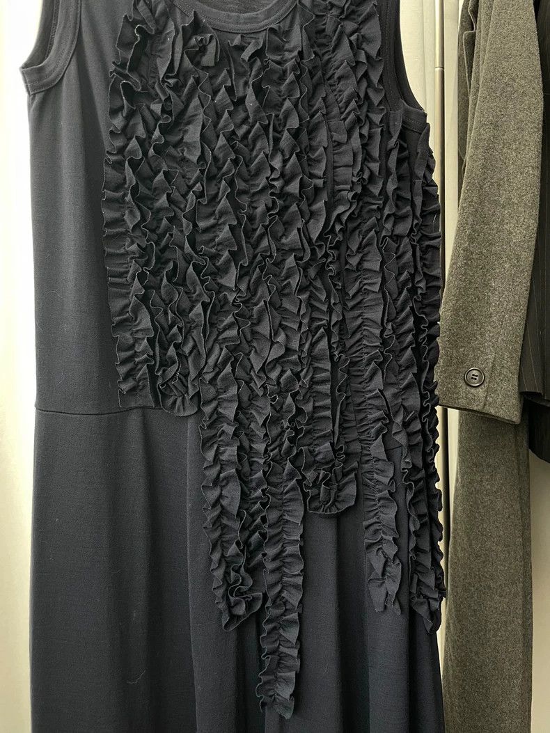Comme des Garcons Comme des Garçons Mid-Century Vintage Navy Ruffle Sleevele Size ONE SIZE - 2 Thumbnail
