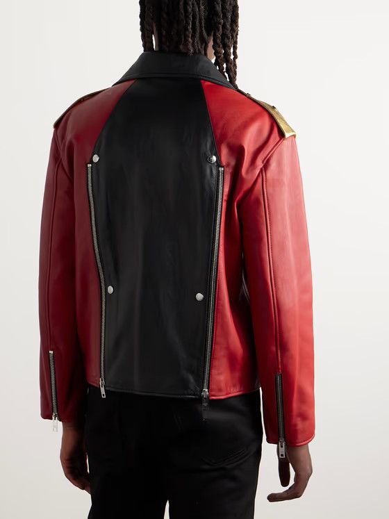 Celine os11x0724 Studded Leather Biker Jacket in Multicolor Size US L / EU 52-54 / 3 - 4 Thumbnail