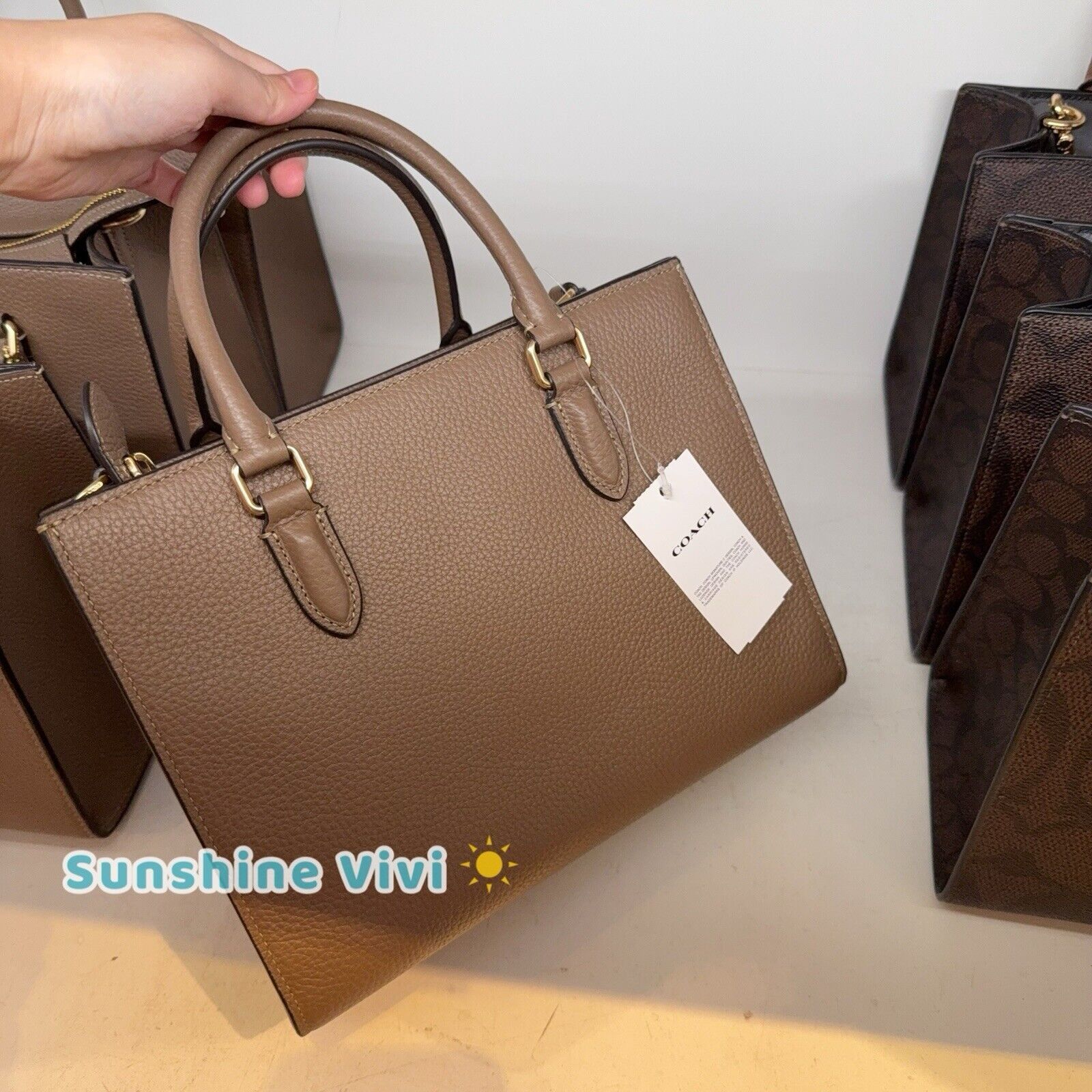 Coach NWT Coach Maggie Small Tote Bag Blocked CY668 Size ONE SIZE - 3 Thumbnail