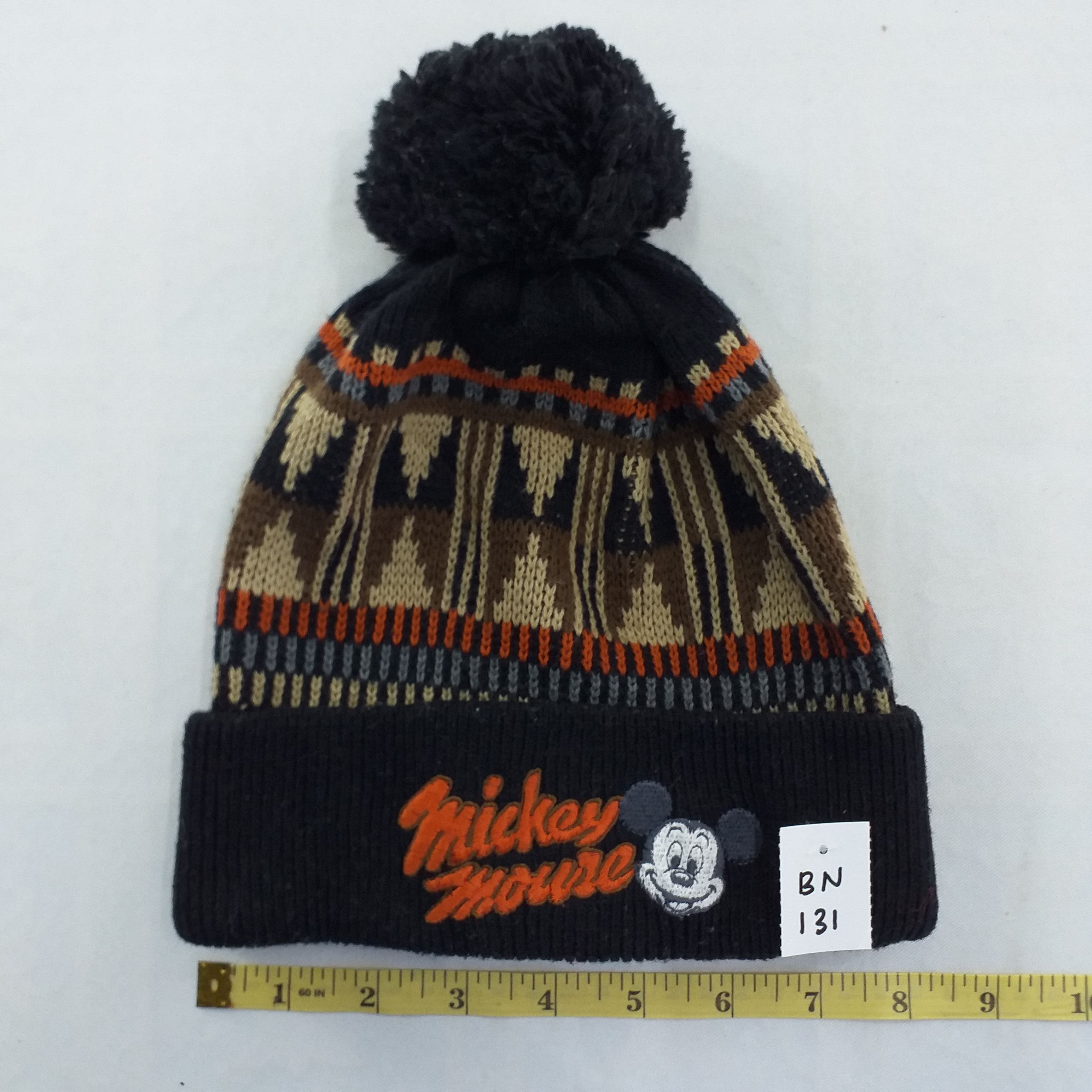 Disney Mickey Mouse Embroidery Snow Cap Hat Beanie -BN131 Size ONE SIZE - 3 Thumbnail