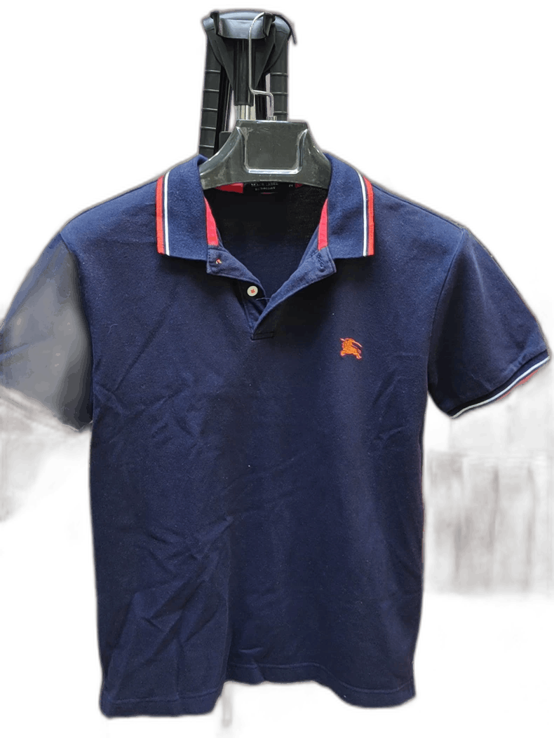 Burberry Burberry Navy Polo Shirt 2 Size US S / EU 44-46 / 1 - 1 Thumbnail