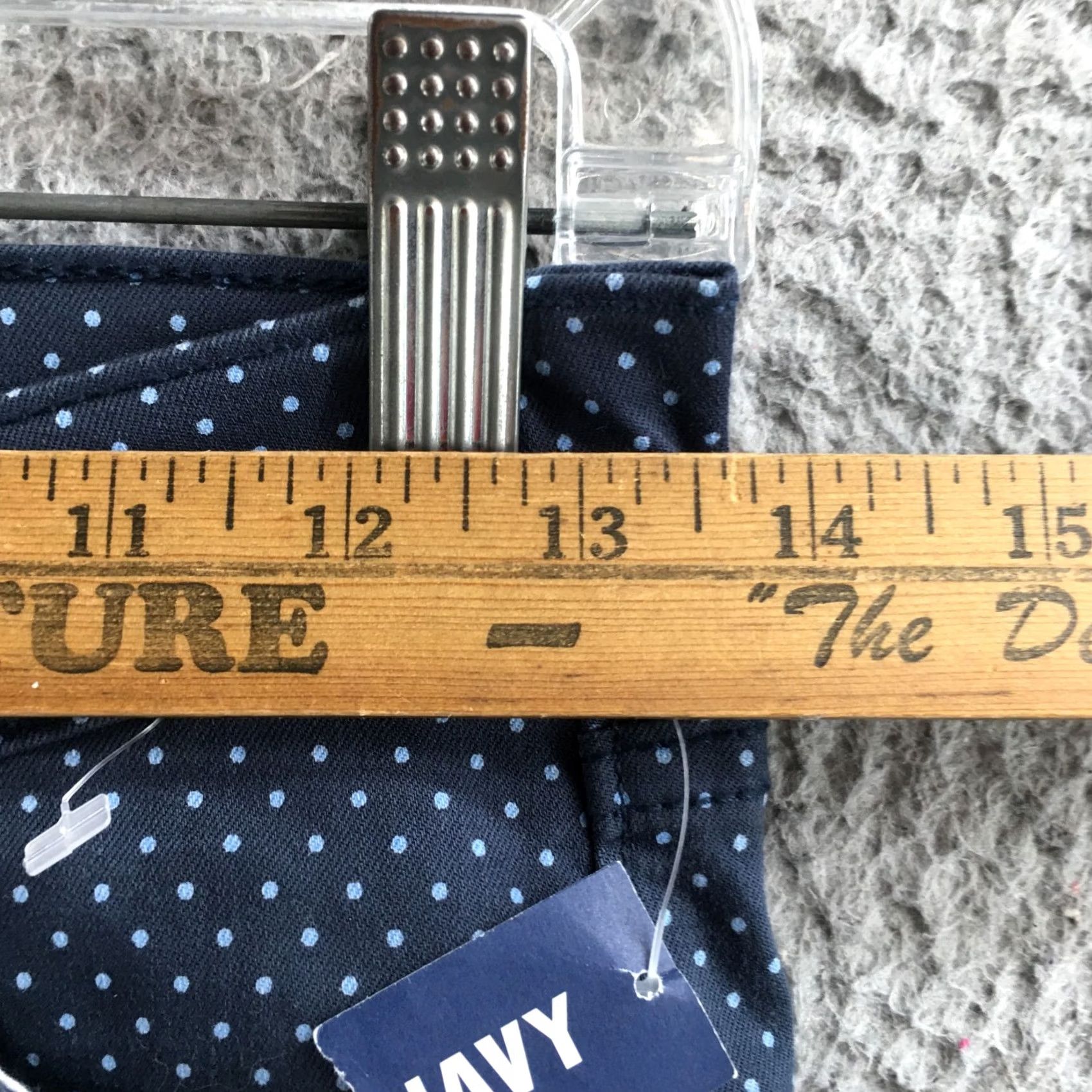 Old Navy Old Navy The Rock Star Super Skinny Pants Womens 2R Blue Polka Dots Low Rise NEW Size 26" / US 2 / IT 38 - 6 Thumbnail